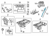 OEM 2021 Jeep Grand Cherokee L Tube-Engine Oil Indicator Diagram - 68450895AA