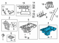 OEM 2021 Jeep Grand Cherokee L Pan-Engine Oil Diagram - 68450964AB