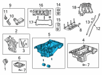 OEM Jeep Grand Cherokee L Pan-Engine Oil Diagram - 68449686AB