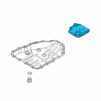 OEM Hyundai Valve Body Oil Filter Assembly Diagram - 46321-23001