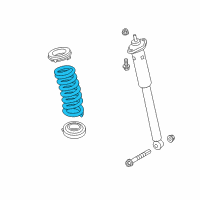 OEM 2005 Chrysler 300 Rear Coil Spring Diagram - 4895332AB