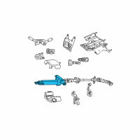 OEM 2004 Jeep Wrangler Column-Steering Diagram - 5057078AA