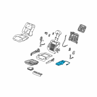 OEM 2001 Acura CL Heater, Front Seat Cushion Diagram - 81134-S3M-A61