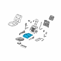 OEM 2003 Acura CL Pad, Right Front Seat Cushion Diagram - 81132-S3M-A71