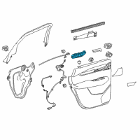 OEM Cadillac Handle, Inside Diagram - 84027088