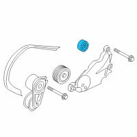 OEM 2012 Nissan 370Z Pulley Assy-Idler Diagram - 11925-EY00A