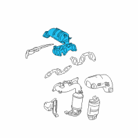 OEM 2005 Toyota Sienna Exhaust Manifold Diagram - 17140-20030