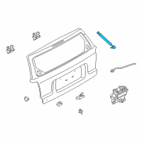 OEM 2006 Ford Escape Support Cylinder Diagram - YL8Z-78406A11-AA