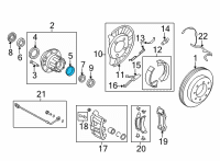 OEM 2022 Ford E-350 Super Duty Axle Bearings Diagram - BC3Z-1239-A