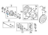 OEM 2014 Ford E-250 Hub Wheel Stud Diagram - -392013-S4361