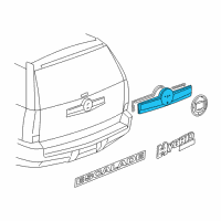 OEM 2013 GMC Yukon XL 2500 Applique Diagram - 23168612