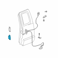 OEM 2007 Dodge Dakota Door Hinge (Rear Right Lower) Diagram - 55359758AB