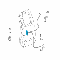 OEM 2008 Dodge Dakota Handle-Cargo Door SHUTFACE Diagram - 55359610AA