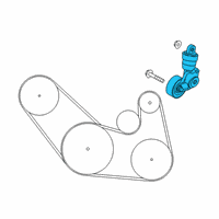 OEM 2019 Toyota Yaris Belt Tensioner Diagram - 16620-WB002