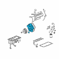 OEM Cadillac STS Cover Asm, Engine Front Diagram - 89018044