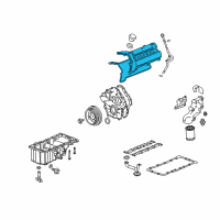 OEM 2008 Cadillac XLR Valve Cover Diagram - 12591269