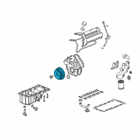 OEM 2006 Cadillac STS Balancer Asm-Crankshaft Diagram - 12603533