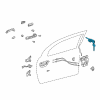 OEM 2004 Pontiac Vibe Cylinder, Front Side Door Lock(W/Keys) Diagram - 88969896