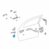 OEM 2003 Pontiac Vibe Hinge, Front Side Door Lower Diagram - 88969839