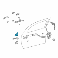 OEM 2010 Pontiac Vibe Upper Hinge Diagram - 94857473