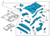 OEM Ford Mustang Mach-E PAN ASY - FLOOR Diagram - LJ9Z-5811215-A