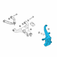 OEM 2017 Nissan Titan XD Spindle - KNUCKLE, LH Diagram - 40015-EZ01B