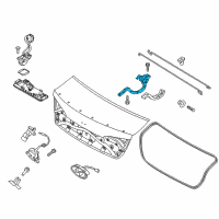 OEM 2017 Hyundai Sonata Hinge Assembly-Trunk Lid, LH Diagram - 79210-C1000