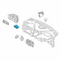 OEM 2016 Hyundai Azera Switch Assembly-Trunk Lid & Fuel Filler D Diagram - 93735-3VBA0-RY