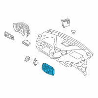 OEM 2015 Hyundai Azera Heater Control Assembly Diagram - 97250-3VGB0-VD4