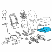 OEM Chevrolet Cruze Pad Asm-Front Seat Cushion Diagram - 95970351