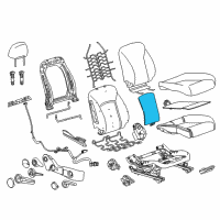 OEM 2013 Chevrolet Cruze Seat Back Heater Diagram - 95071254