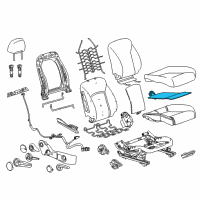 OEM 2013 Chevrolet Cruze Seat Cushion Heater Diagram - 95071253