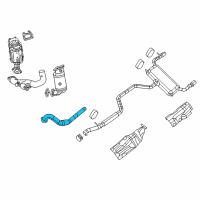 OEM Chrysler 200 Front Exhaust Pipe Diagram - 53010367AD