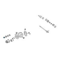 OEM 2017 Ford Taurus Seal Lock Nut Diagram - 6L8Z-4320-A