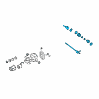 OEM 2010 Lincoln MKX Axle Assembly Diagram - 7T4Z-4K138-A