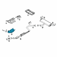 OEM 2019 Hyundai Elantra GT Catalyst Case Assembly Diagram - 28530-2B710