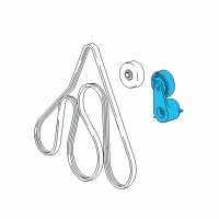 OEM 2006 Ford Ranger Serpentine Tensioner Diagram - 3L5Z-6B209-AA