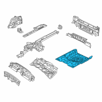 OEM 2015 Chrysler 200 Pan-Rear Floor Diagram - 68248183AA