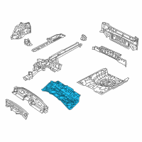 OEM 2015 Chrysler 200 Pan-Center Floor Diagram - 68164232AB