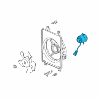 OEM 1991 Acura Legend Motor, Cooling Fan Diagram - 38616-PY3-003