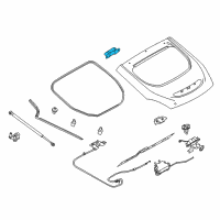 OEM 2013 Nissan 370Z Hinge Assy-Back Door Diagram - 90400-1EA0A