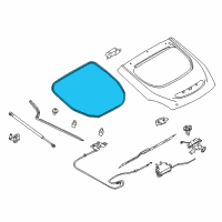 OEM 2015 Nissan 370Z Weatherstrip-Back Door Diagram - 90830-1EA0A