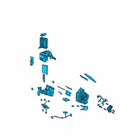 OEM Kia Spectra Heater Unit Diagram - 1K2A161130A