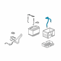 OEM Honda CR-V Cable Assembly Diagram - 32600-TLY-H00