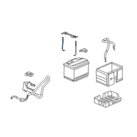 OEM 2008 Honda CR-V Bolt, Battery Setting (195MM) Diagram - 31513-SDA-A00