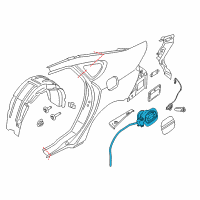 OEM 2020 Ford Police Responder Hybrid Filler Pocket Diagram - DG9Z-5427936-C