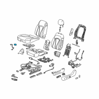 OEM Buick Envision Seat Cushion Pad Diagram - 23244547