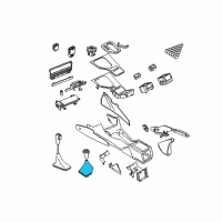 OEM 2000 BMW 528i Leather Gear Lever Cover Diagram - 25-11-1-222-755