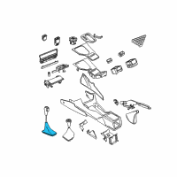 OEM 2002 BMW M5 Leather Shifter Boot Diagram - 25-16-1-421-257