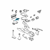 OEM 2001 BMW M5 Front Can Holder Diagram - 51-16-8-190-205